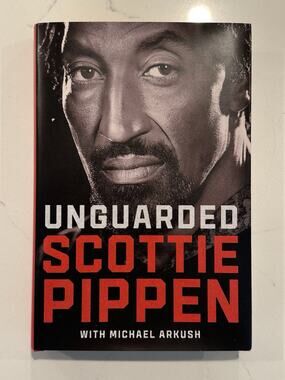 Scottie Pippen SIGNED AUTOGRAPH BOOK Unguarded Hardcover Chicago Bulls PREORDER